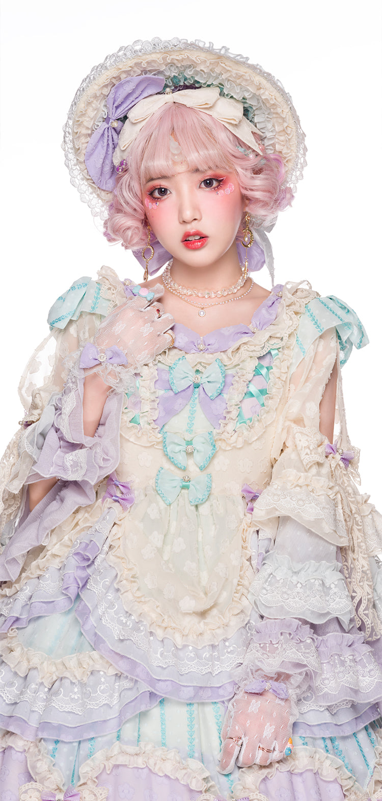 OP Dress ♥Ready to Ship♥Rainbow Bubble ♥Romantic Lolita Dress