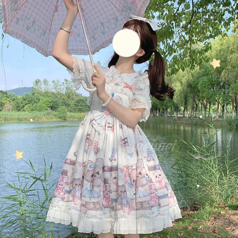 JSK Dress♥Ready to Ship♥Sweet Bear♥ Sweet Lolita Dress