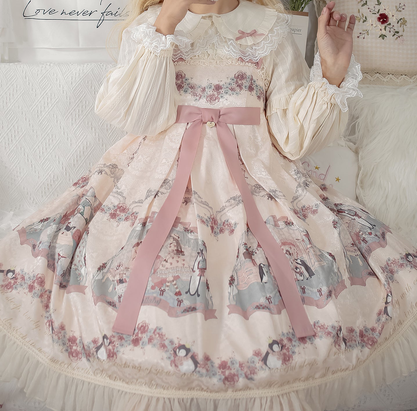 Blouse ♥pre-order 2 weeks♥Cream Sweetheart♥ Sweet Lolita
