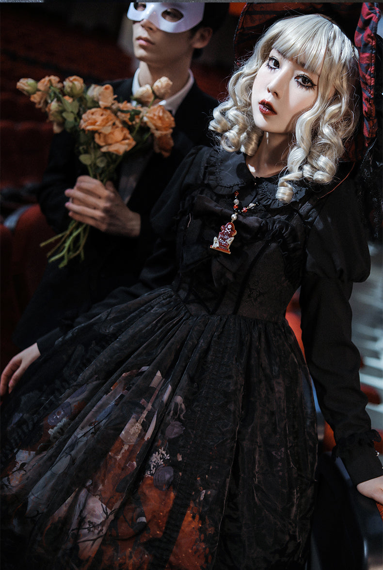 JSK Dress♥Ready to Ship♥ Red Rabbit Witch ♥Gothic Lolita Dress