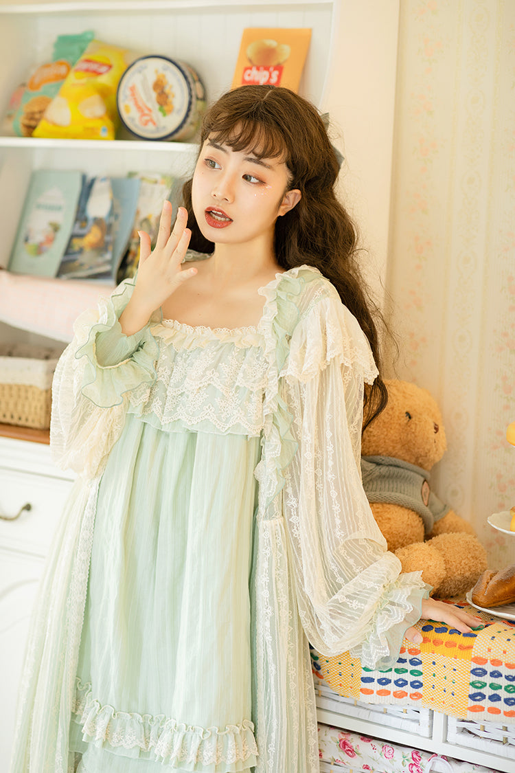 Night Dress Set♥Ready to Ship♥Cosy Holiday 3.0♥Sweet Lolita Sleepwear & Lounge Wear