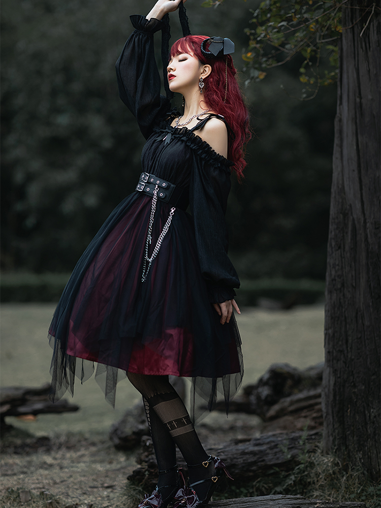 OP ♥Ready to Ship♥Shadow Maiden Killer♥Gothic Lolita Dress
