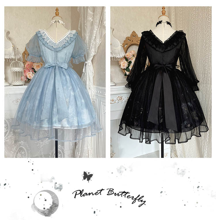 OP♥Ready to Ship♥Planet Butterfly♥Sweet Lolita Dress