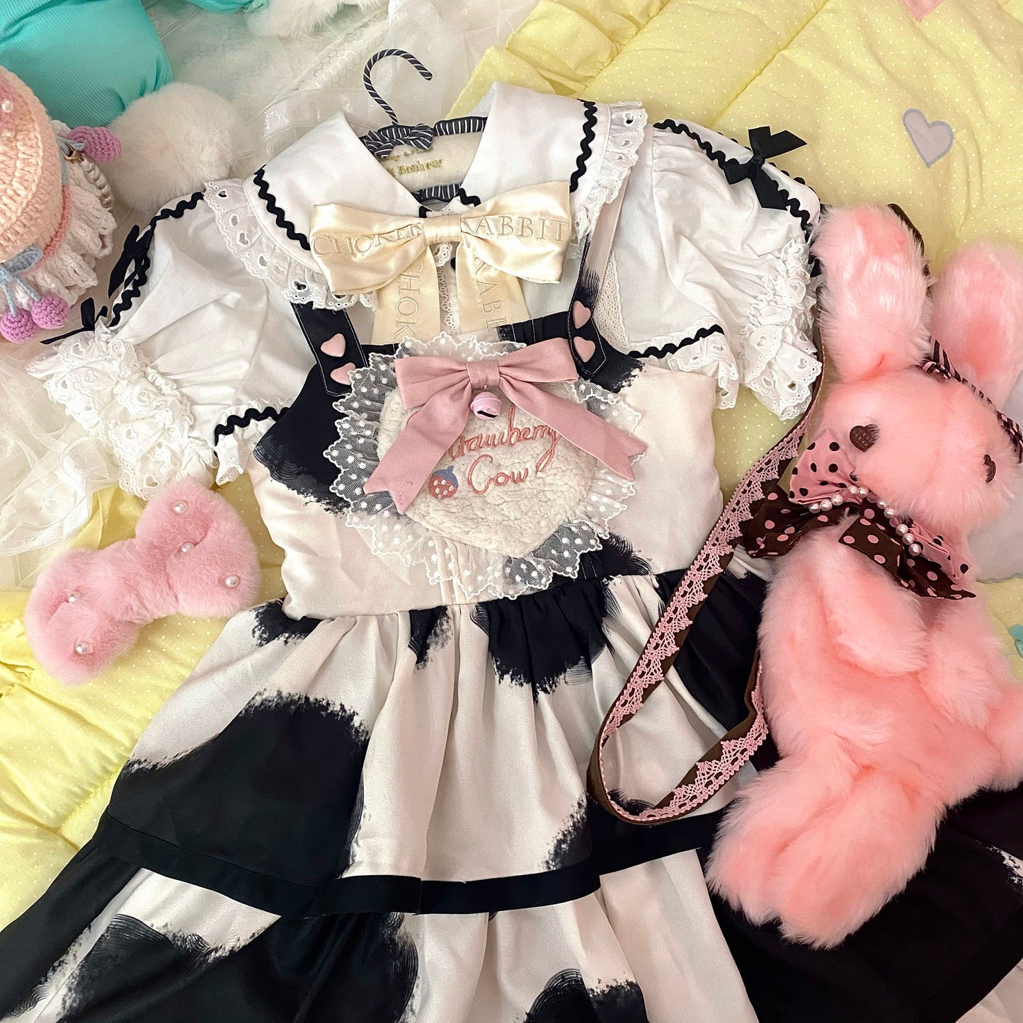 JSK Dress♥Pre-order 3 weeks♥ Strawberry Cow♥Sweet Lolita Dress