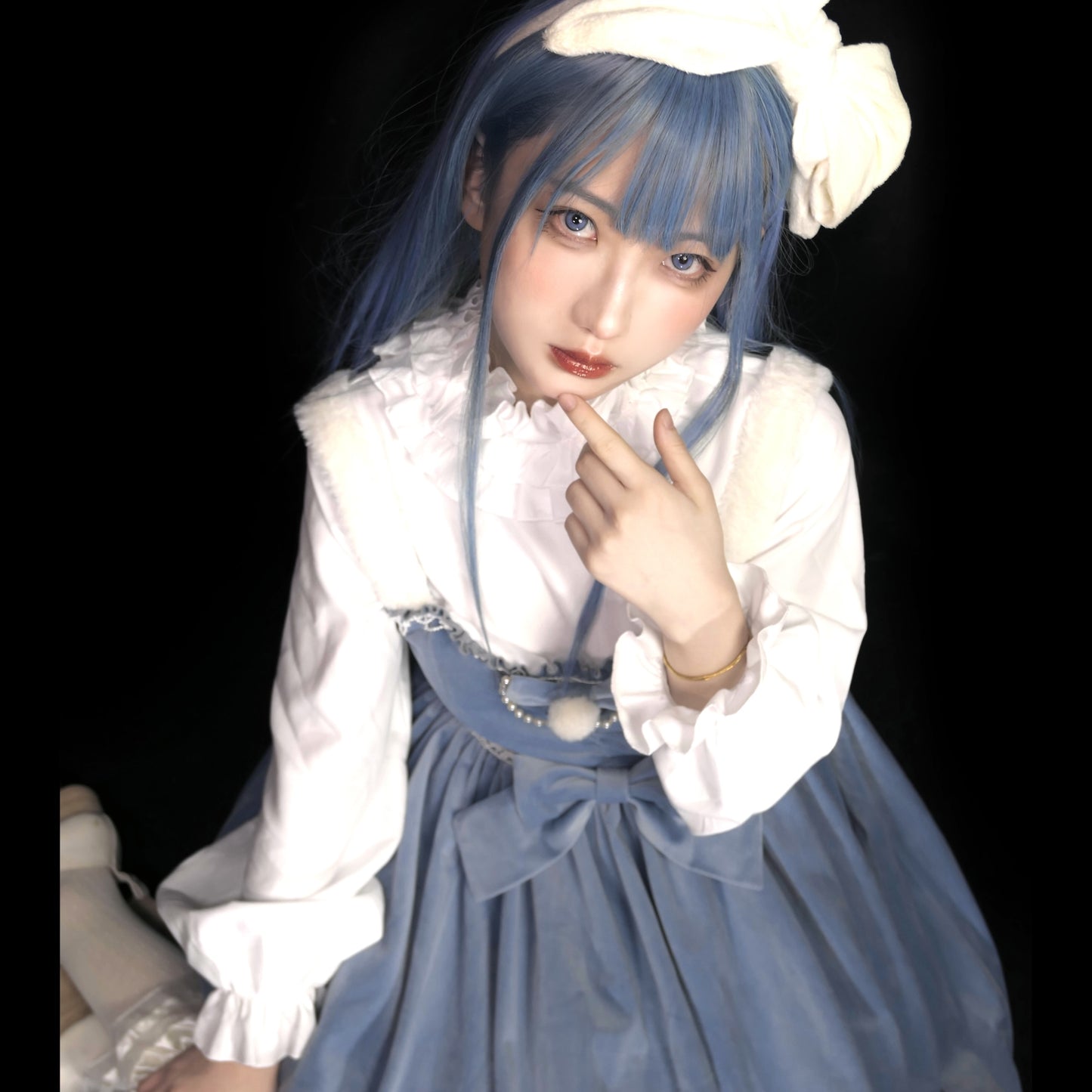 JSK ♥Ready to Ship♥Frosting Pink Sweetheart ♥ Velvet Classic Lolita Dress