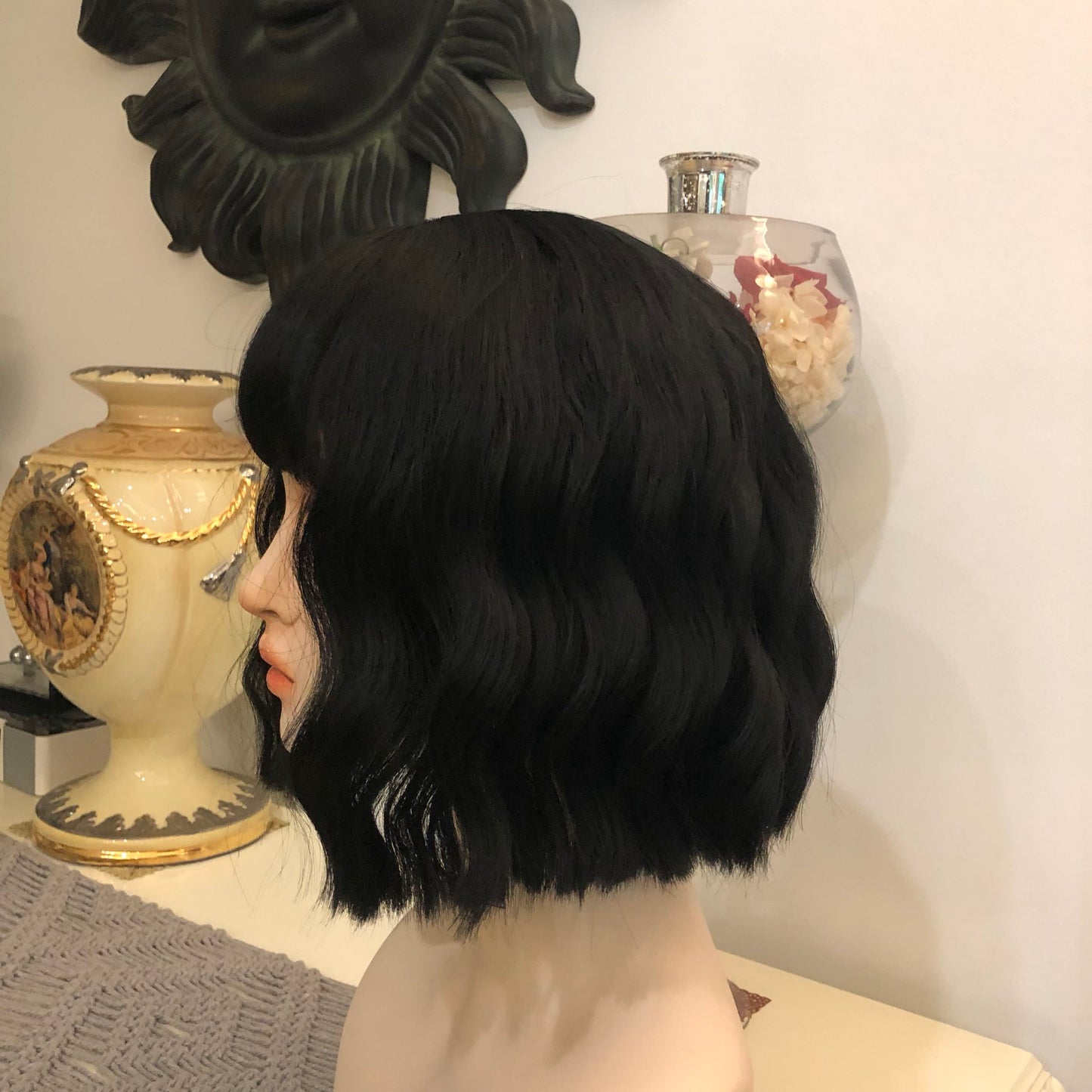 White Short Wig