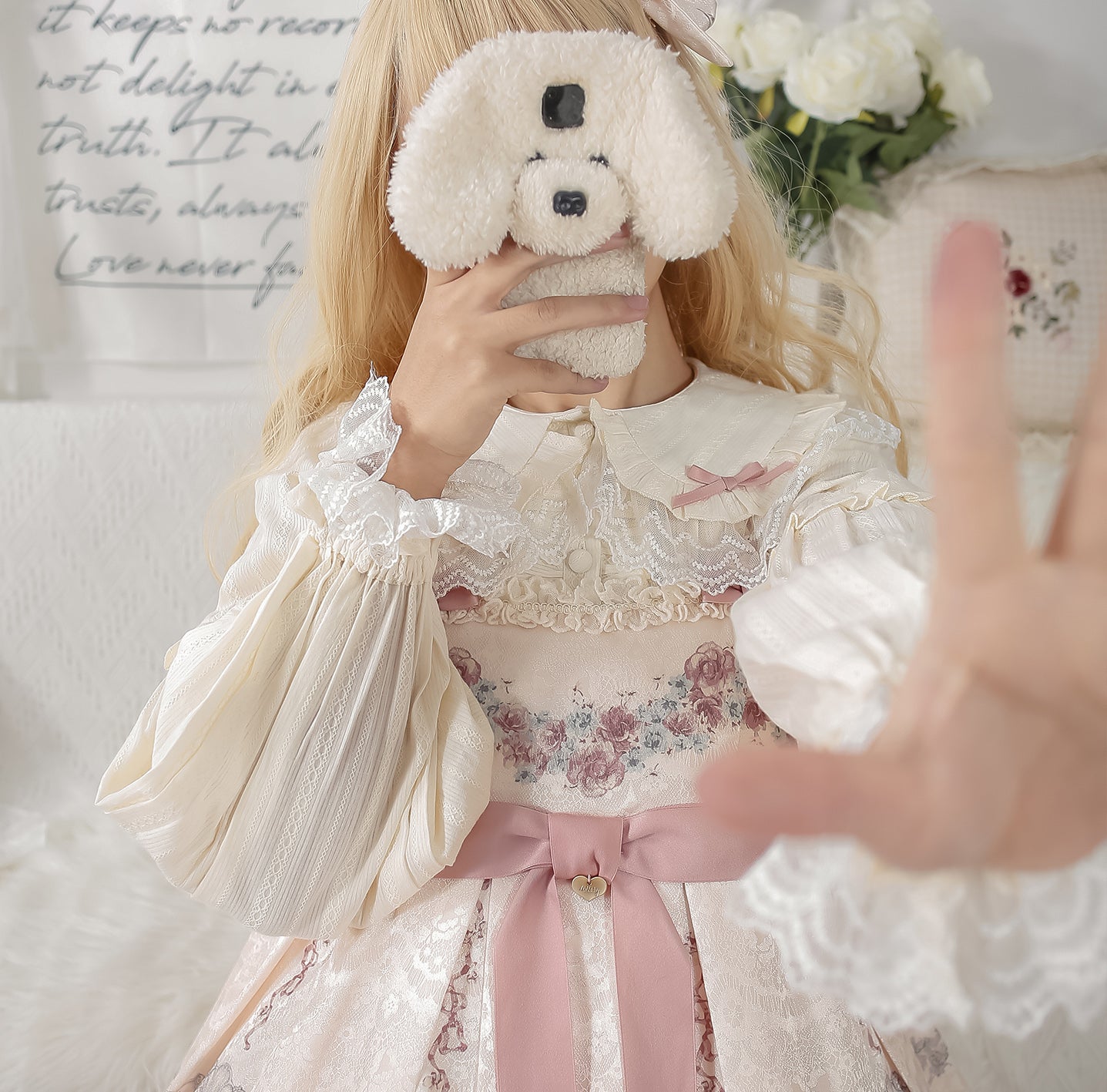 Blouse ♥pre-order 2 weeks♥Cream Sweetheart♥ Sweet Lolita