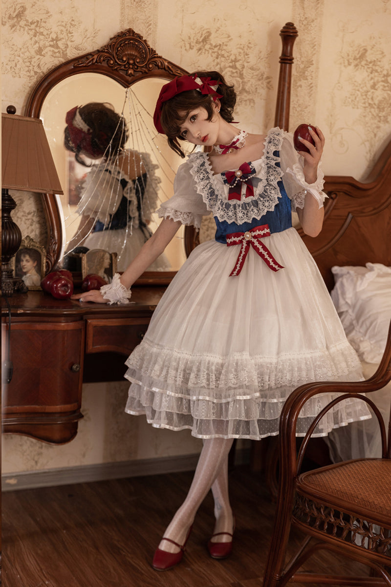 OP Dress♥Ready to Ship♥ White Snow Dance ♥ Sweet Lolita Dress