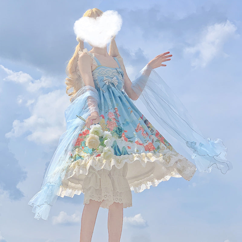 JSK Dress♥Ready to Ship♥Nine Miles Floating Life♥ Sweet Lolita Dress