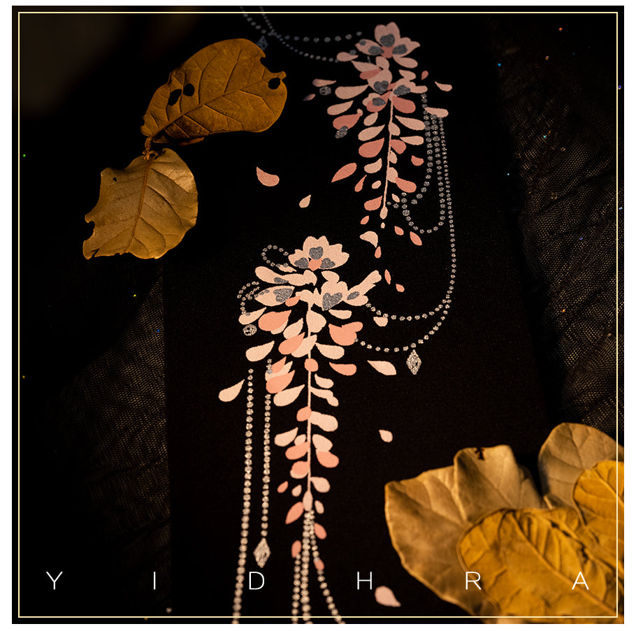 Wisteria Lolita Tights By Yidhra