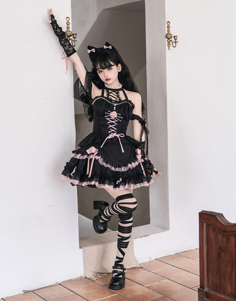 JSK♥ Ready to Ship♥Midnight Rose♥Gothic Lolita Dress