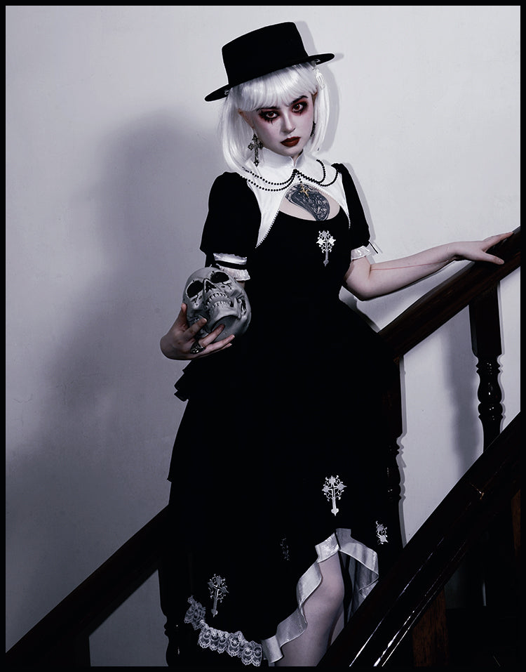 OP♥Ready to Ship♥Prayer of the Dead♥Gothic Lolita Dress