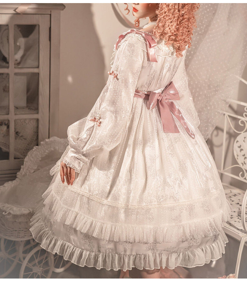 OP♥Ready to Ship♥White Rose♥Classic Lolita Dress