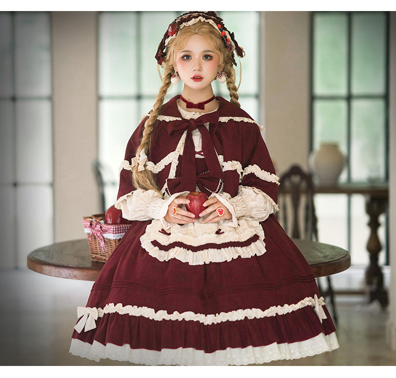 JSK & Cape♥ Ready to Ship♥Little Red Riding Hood ♥ Sweet Lolita dress