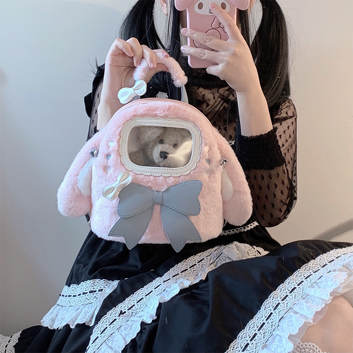 Sweet Casual Lolita Rabbit Backpack /Crossbody bags/ Handhold 3 way