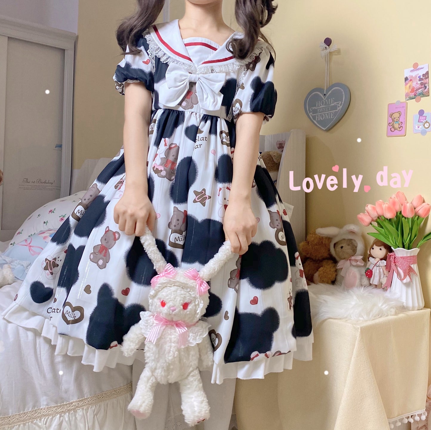 OP Dress♥Ready to Ship♥Milky Bear ♥ Sweet Lolita Dress