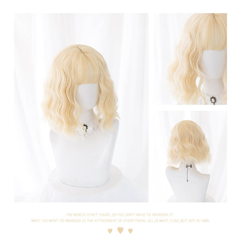 3 Color Options Curly Short Wig
