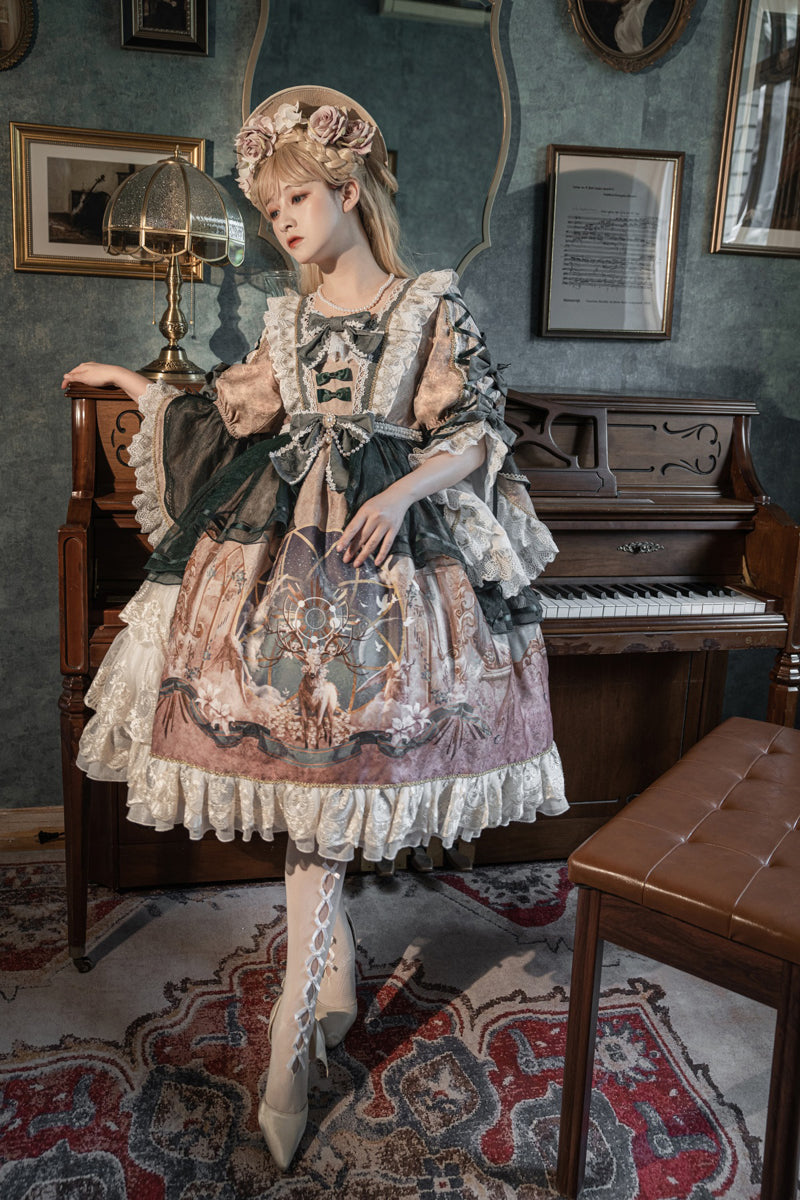 OP ♥Ready to Ship♥Deer God Carols♥Lolita Dress