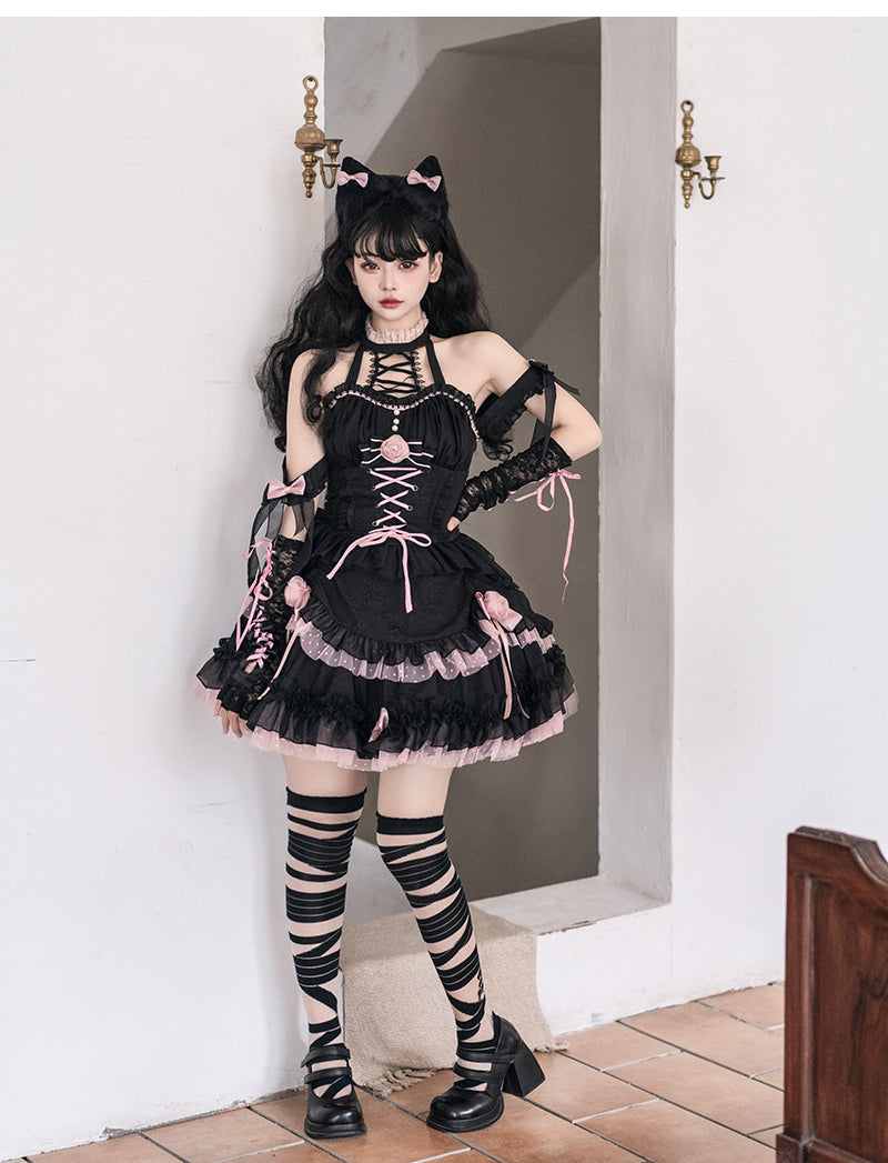 JSK♥ Ready to Ship♥Midnight Rose♥Gothic Lolita Dress