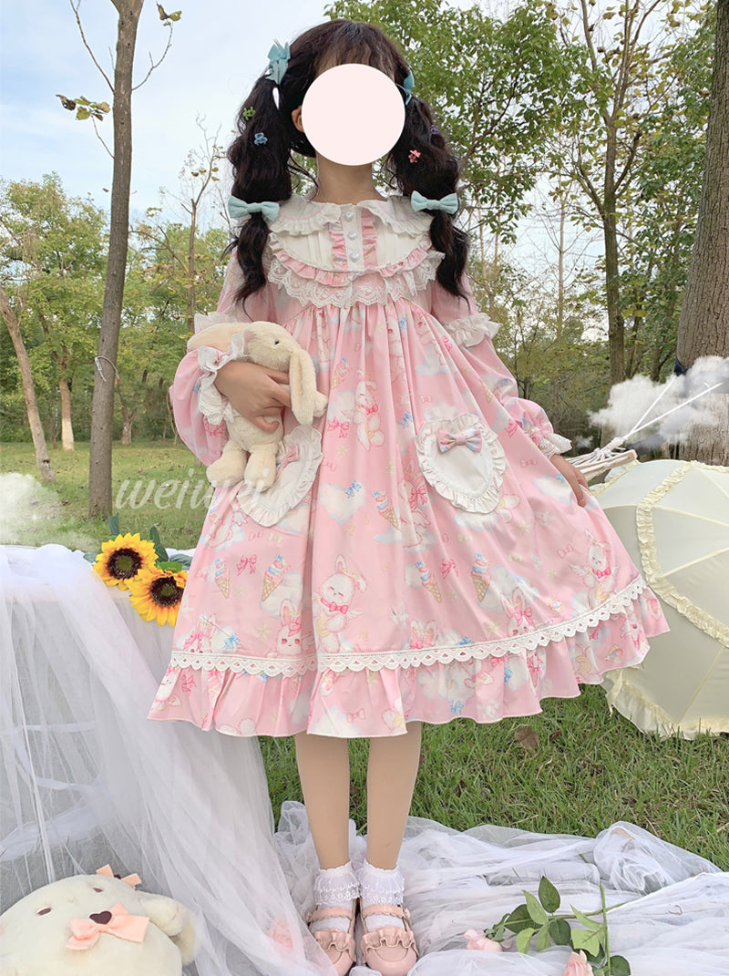 OP Dress♥Ready to Ship♥Cute Rabbit♥ Sweet Lolita Dress