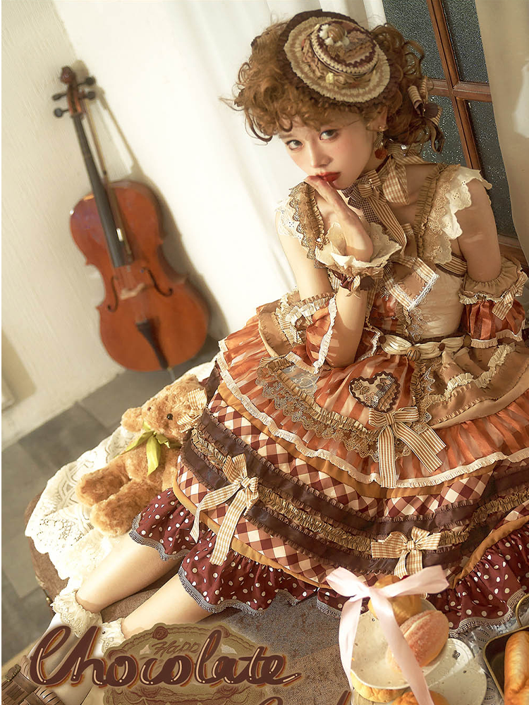 JSK Full Set ♥Pre-order♥Chocolate Cake ♥Sweet Lolita Dress