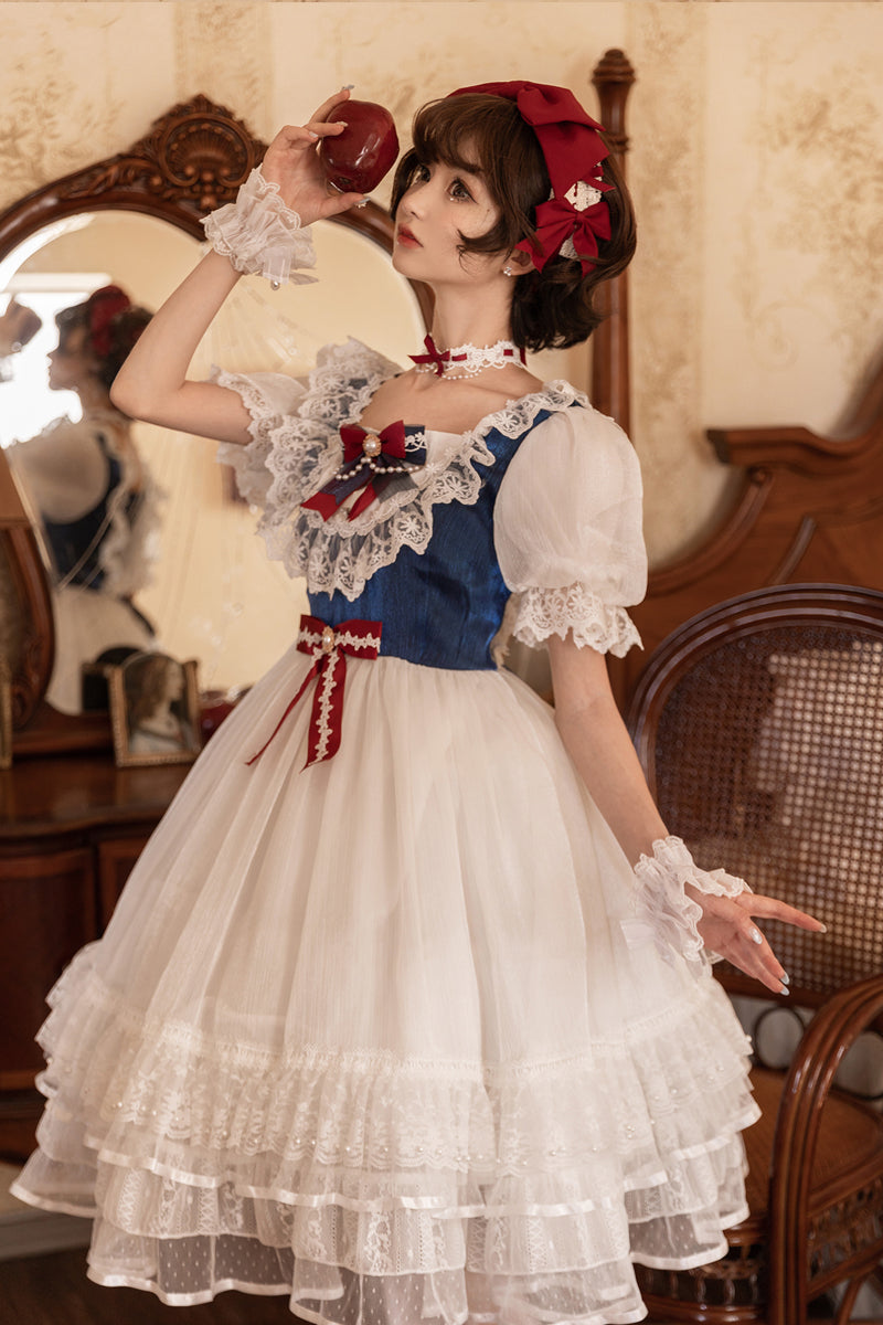 OP Dress♥Ready to Ship♥ White Snow Dance ♥ Sweet Lolita Dress