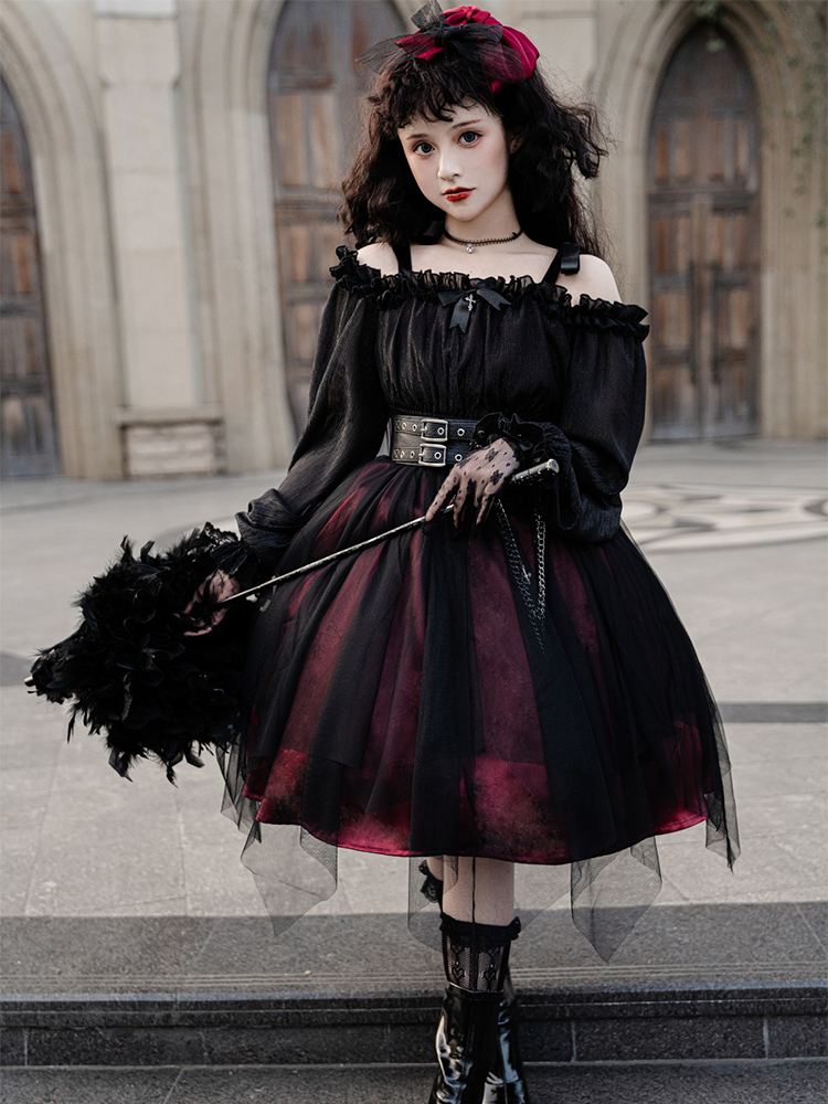 OP ♥Ready to Ship♥Shadow Maiden Killer♥Gothic Lolita Dress