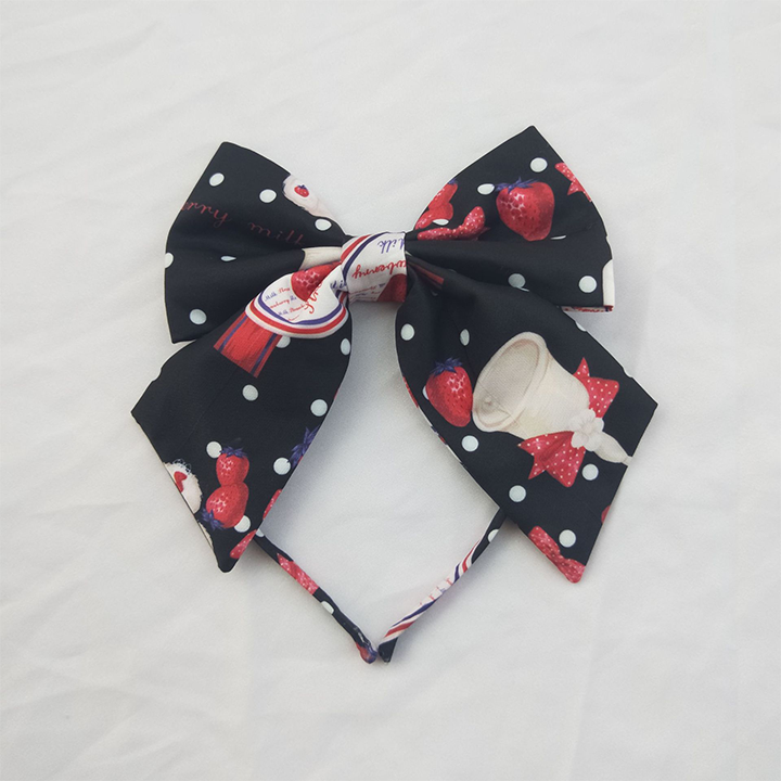 Strawberry Milk Jug Lolita Dress Matching /KC/Hairclips