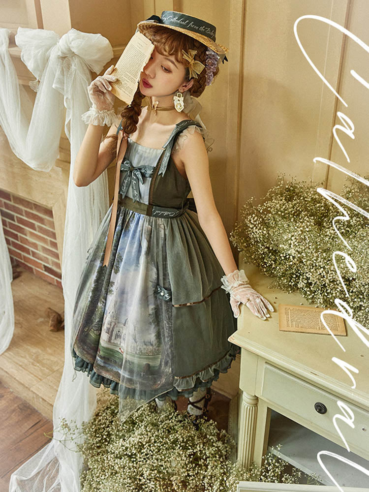 JSK Dress♥Ready to Ship♥ Salisbury Cathedral ♥Sweet Lolita Dress
