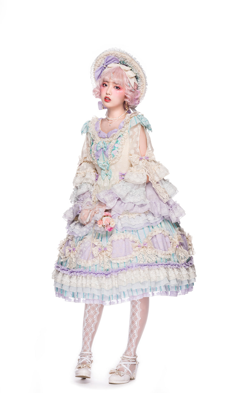 OP Dress ♥Ready to Ship♥Rainbow Bubble ♥Romantic Lolita Dress
