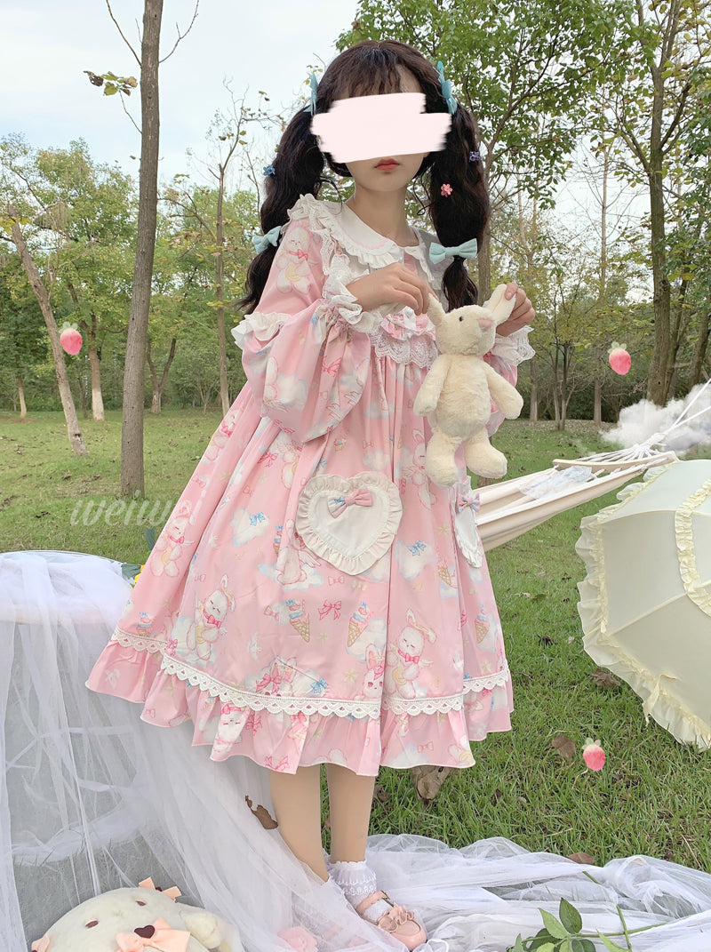 OP Dress♥Ready to Ship♥Cute Rabbit♥ Sweet Lolita Dress