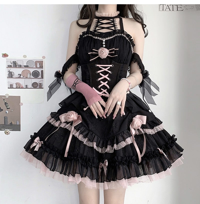 JSK♥ Ready to Ship♥Midnight Rose♥Gothic Lolita Dress