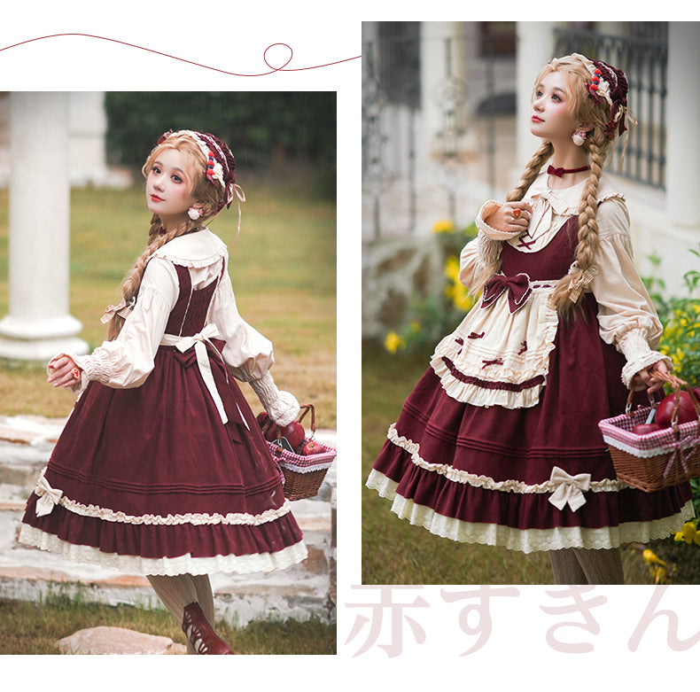 JSK & Cape♥ Ready to Ship♥Little Red Riding Hood ♥ Sweet Lolita dress
