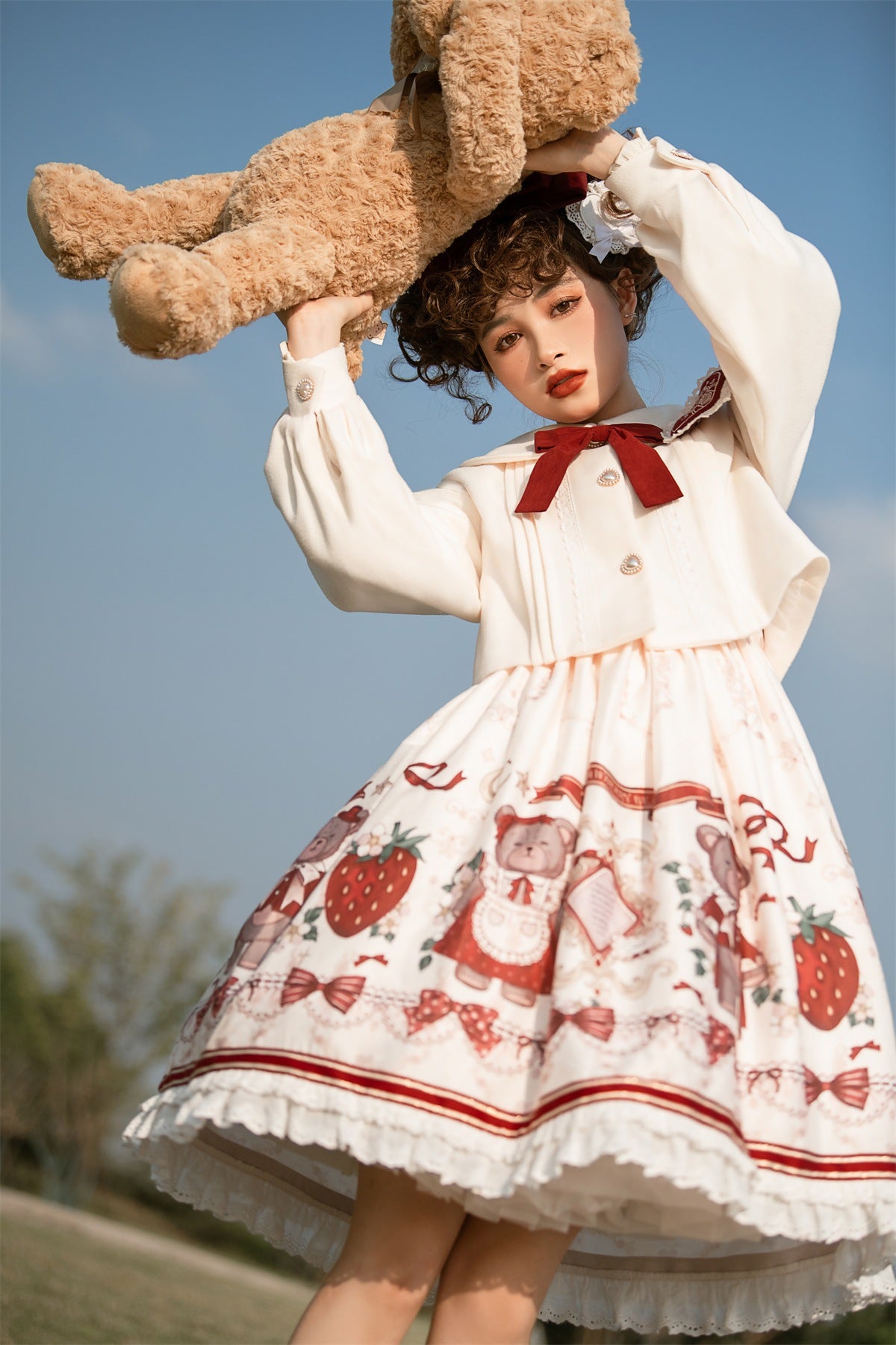 JSK & Coat Set♥ Ready to Ship ♥Winter gift♥Sweet Lolita Dress