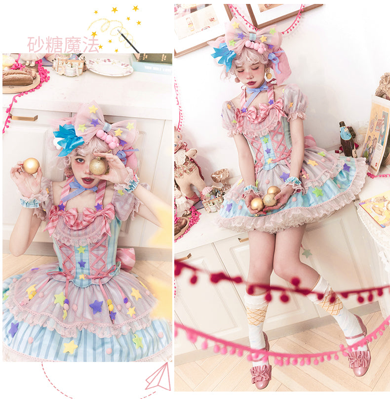 OP Dress Full Set♥Ready to Ship 1 Month♥ Sugar Magic ♥Sweet Lolita Dress
