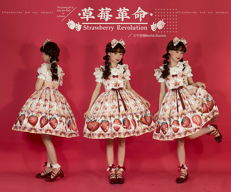 JSK & OP Dress♥Ready to Ship♥ Strawberry Revolution ♥Sweet Lolita Dress
