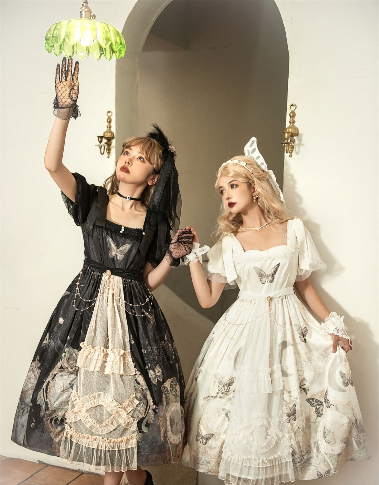 OP ♥Ready to Ship♥The Clock and Butterfly♥Lolita Dress
