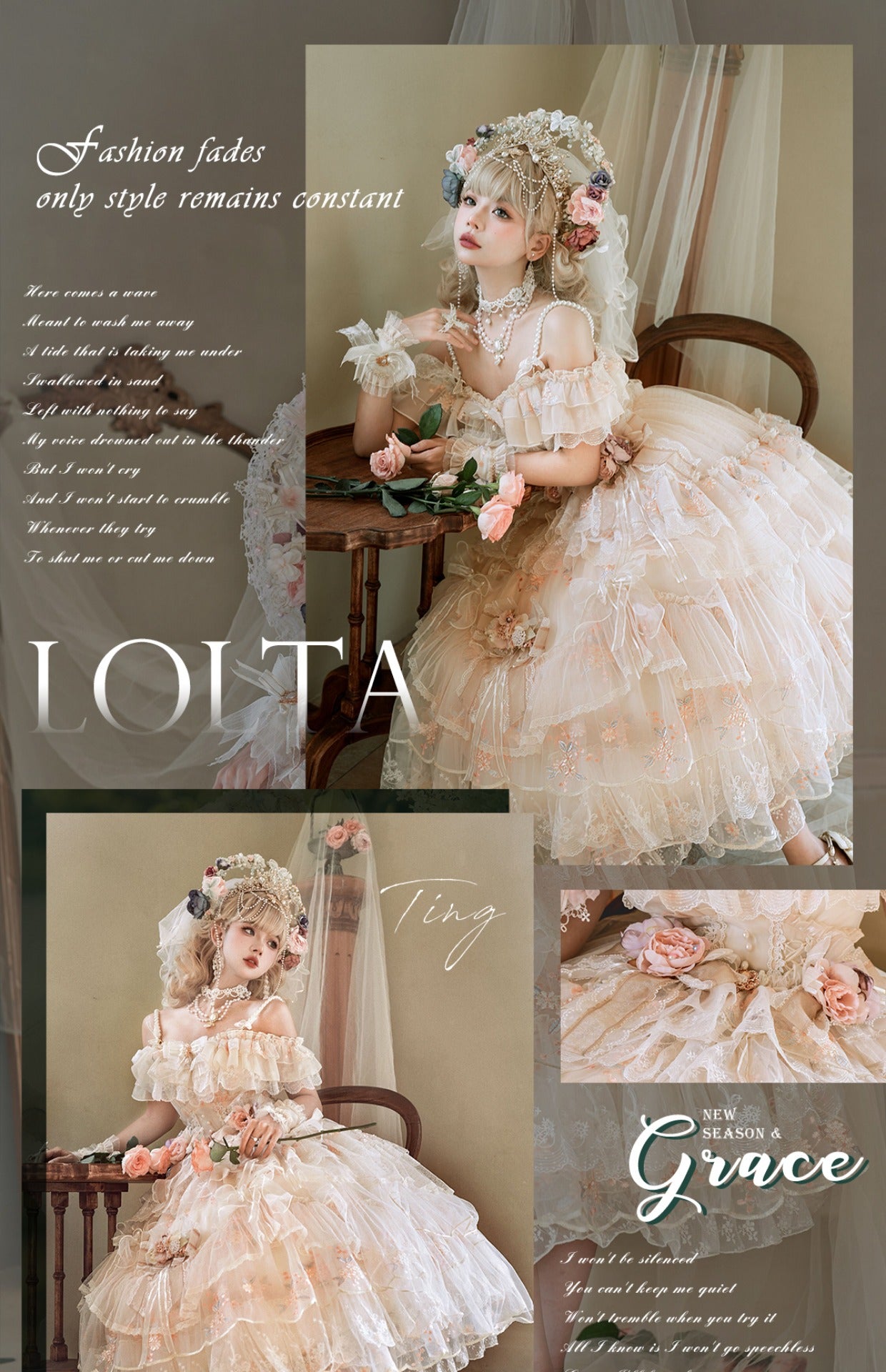 JSK Dress♥Pre-order-2 Months♥ Flower God Flora ♥Hime Lolita Dress