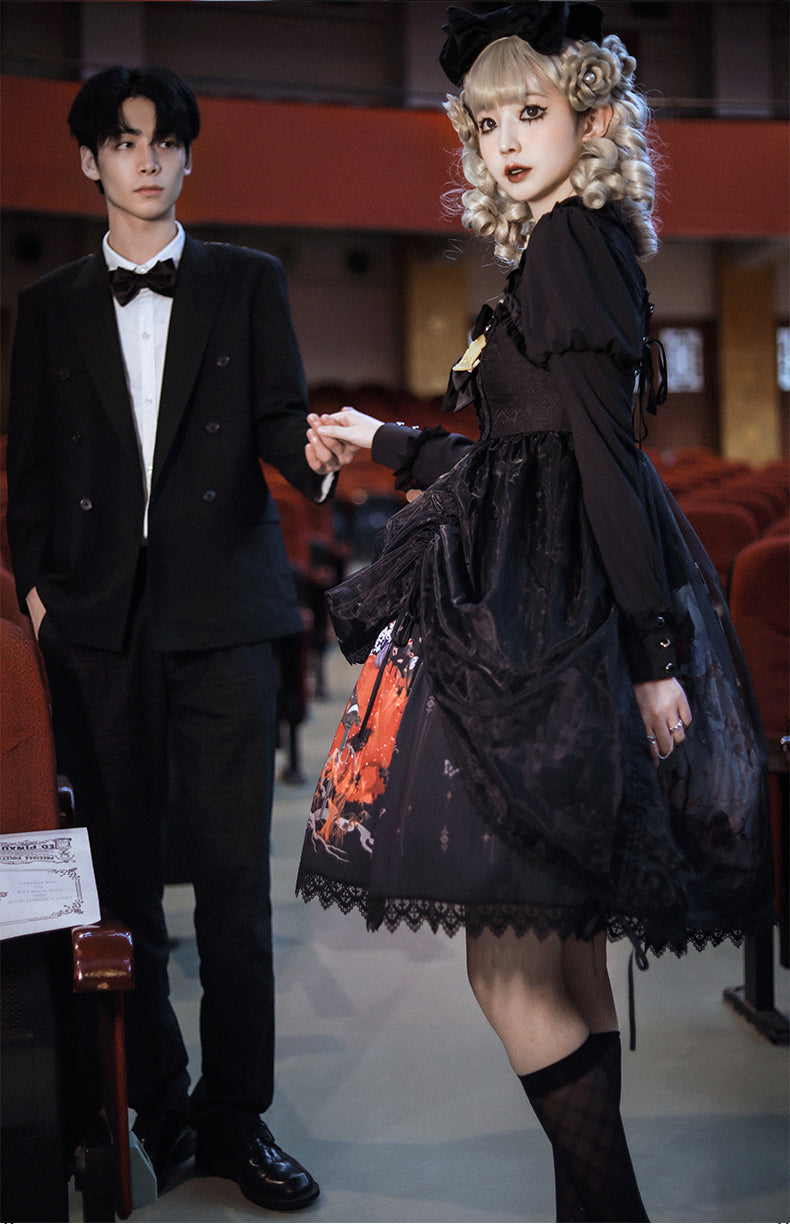 JSK Dress♥Ready to Ship♥ Red Rabbit Witch ♥Gothic Lolita Dress