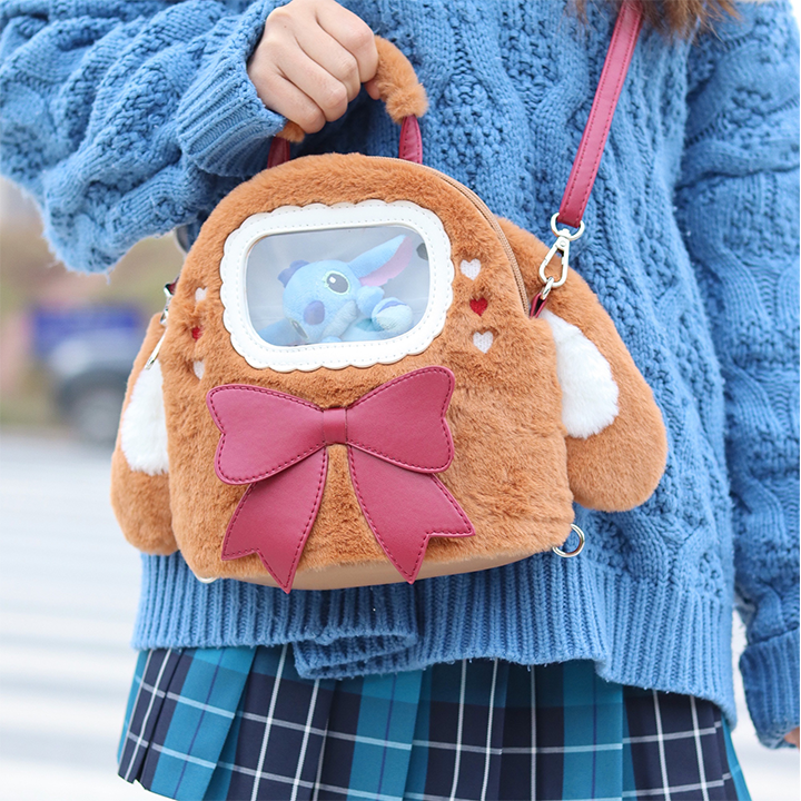 Sweet Casual Lolita Rabbit Backpack /Crossbody bags/ Handhold 3 way