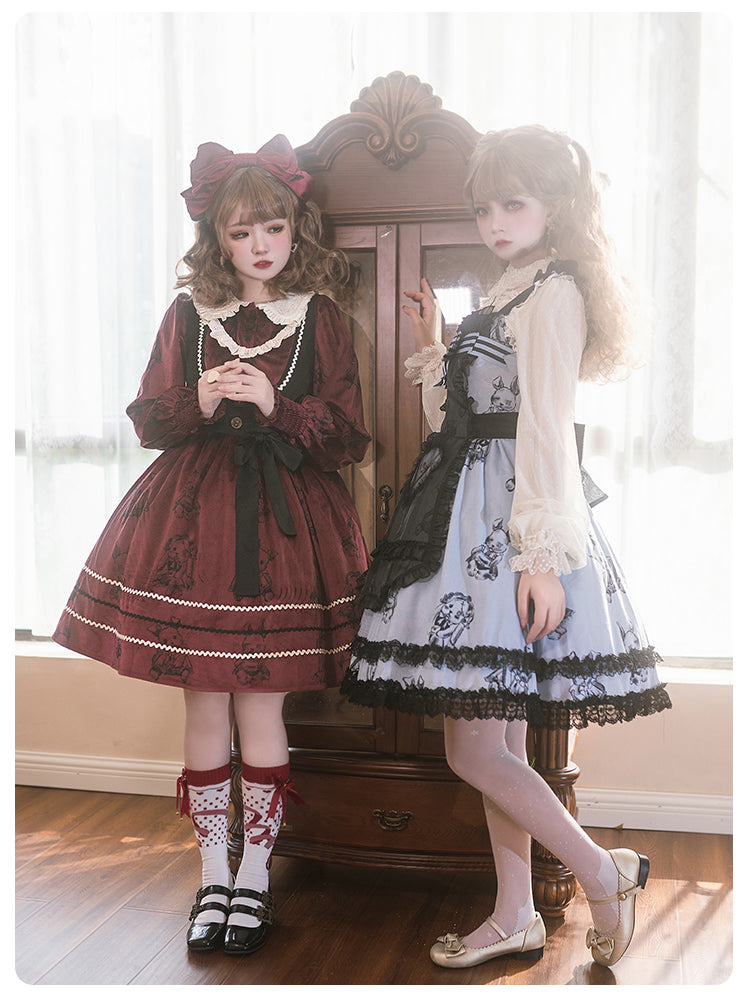 OP/ JSK♥ Ready to Ship♥Puppet Rabbit♥Sweet Lolita Dress