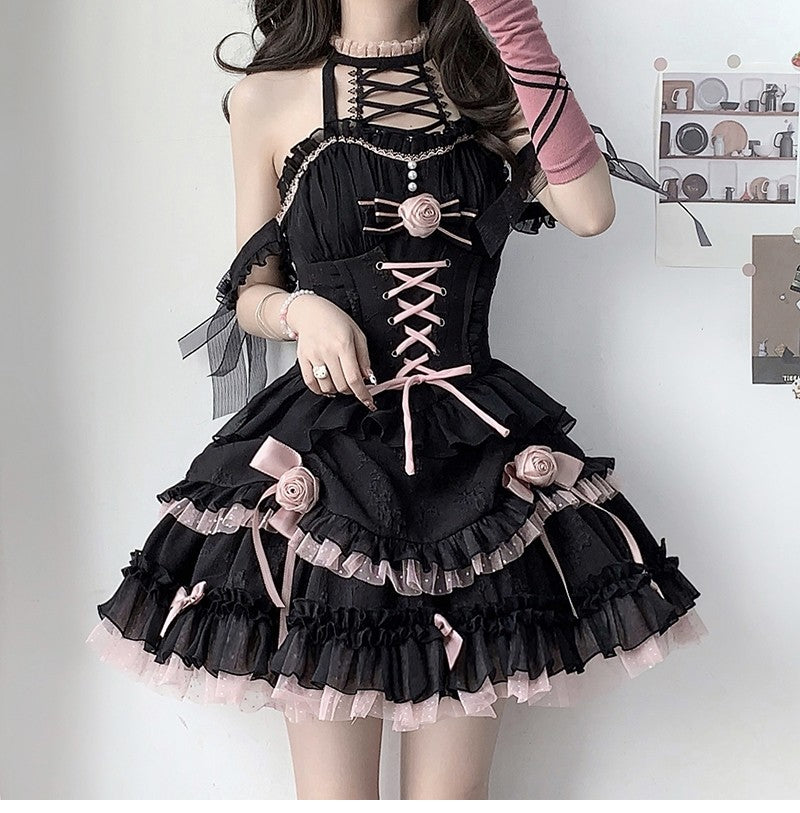 JSK♥ Ready to Ship♥Midnight Rose♥Gothic Lolita Dress