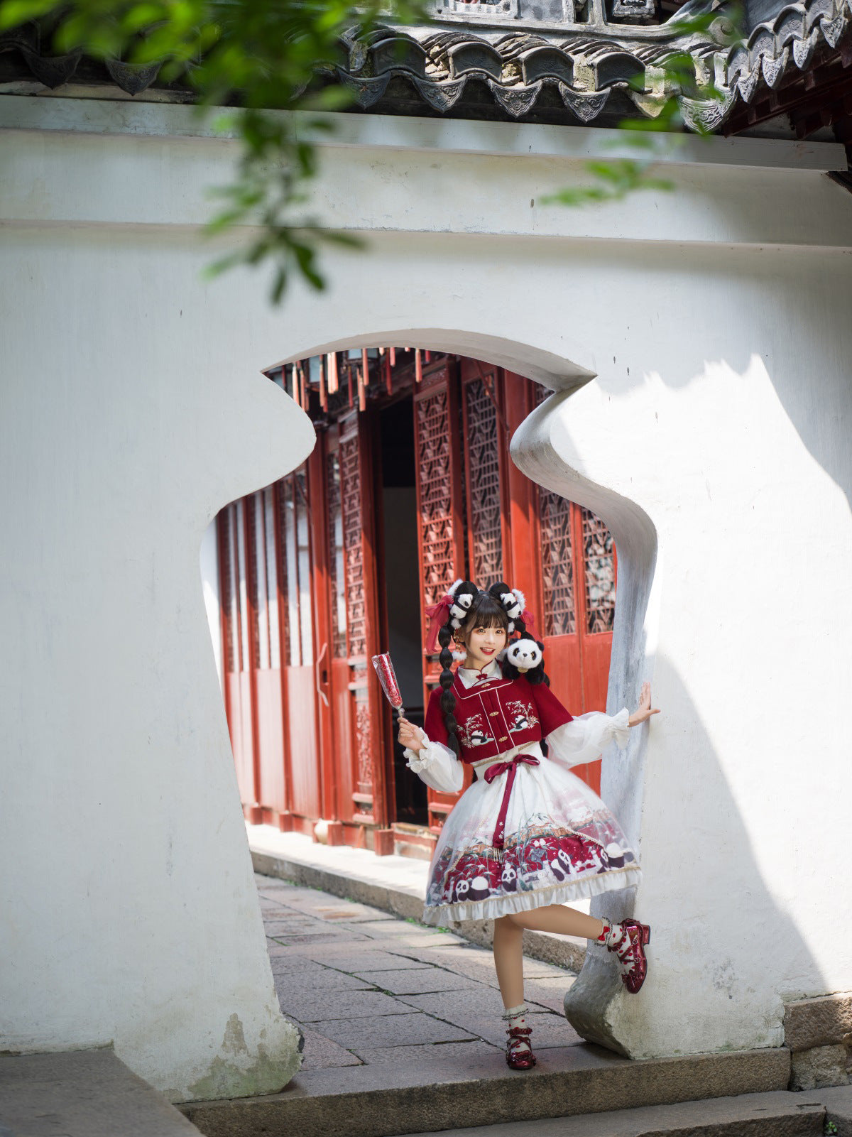 OP &Coat ♥Ready to Ship♥Chinese Character Panda♥Sweet Lolita Dress