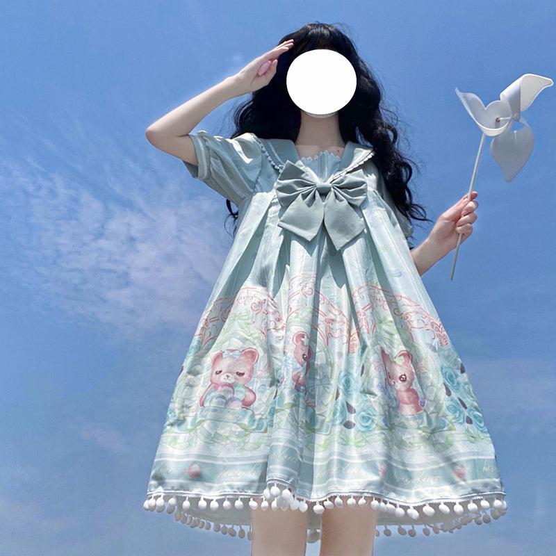OP Dress♥Ready to Ship♥Sweet Bear Can♥ Sweet Lolita Dress