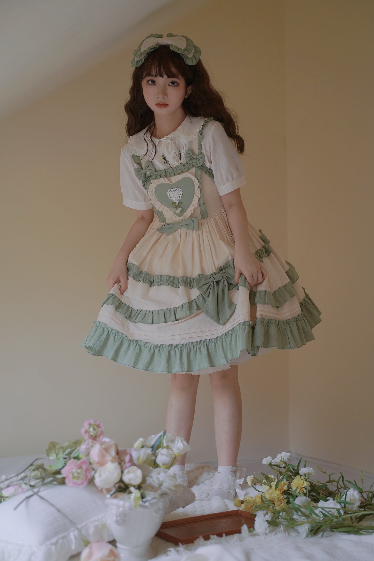 JSK Dress♥Ready to Ship♥Cherry Abbey♥ Sweet Lolita Dress