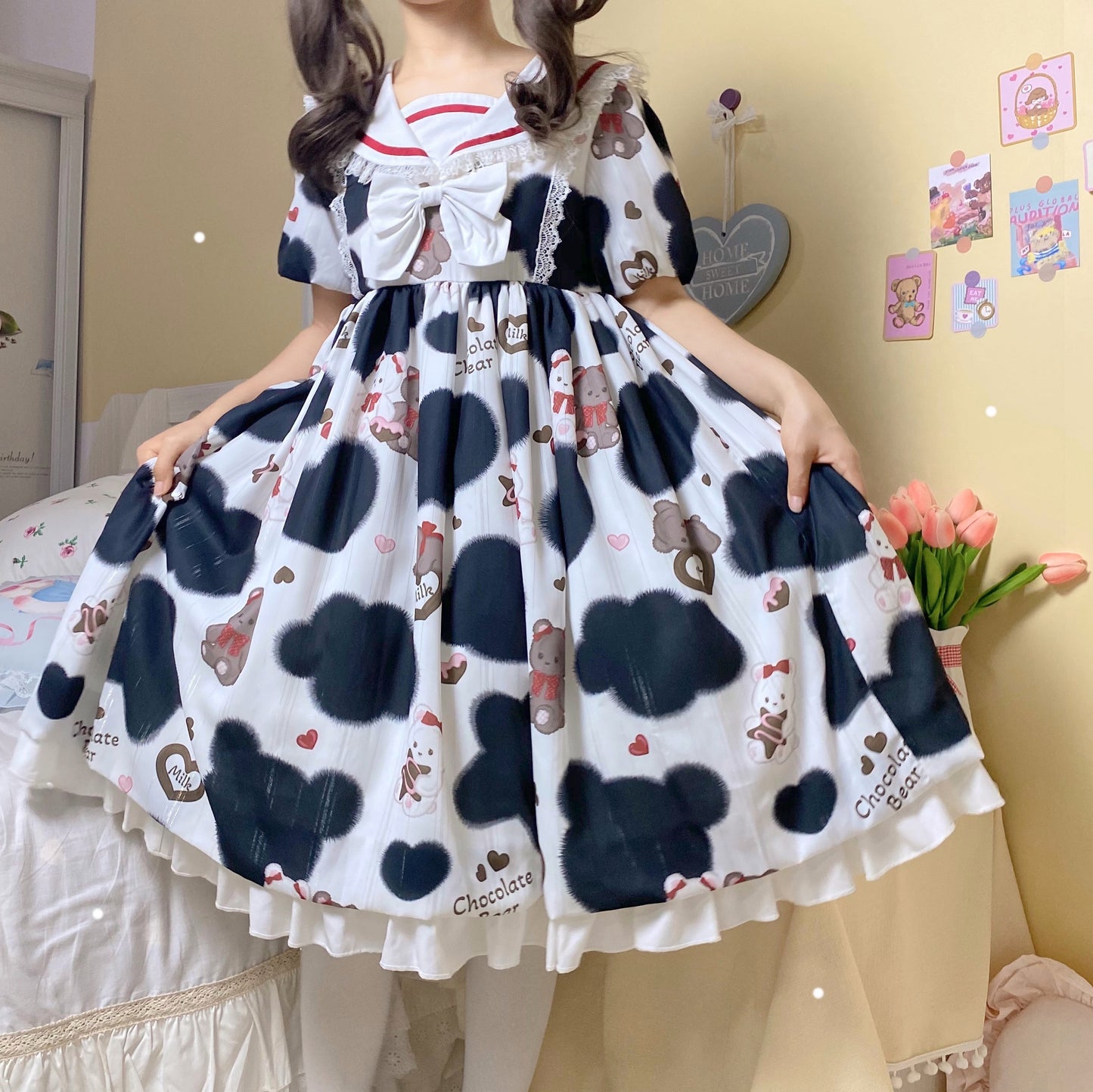 OP Dress♥Ready to Ship♥Milky Bear ♥ Sweet Lolita Dress