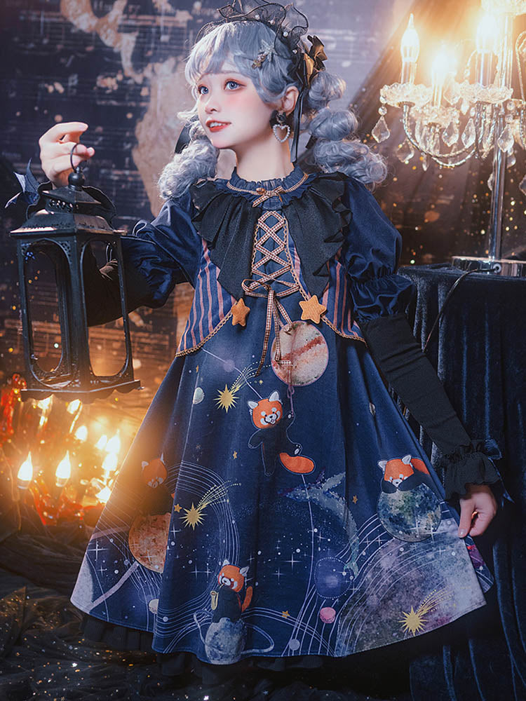 OP Dress♥Ready to Ship♥Little Interstellar Bear♥Sweet Lolita Dress