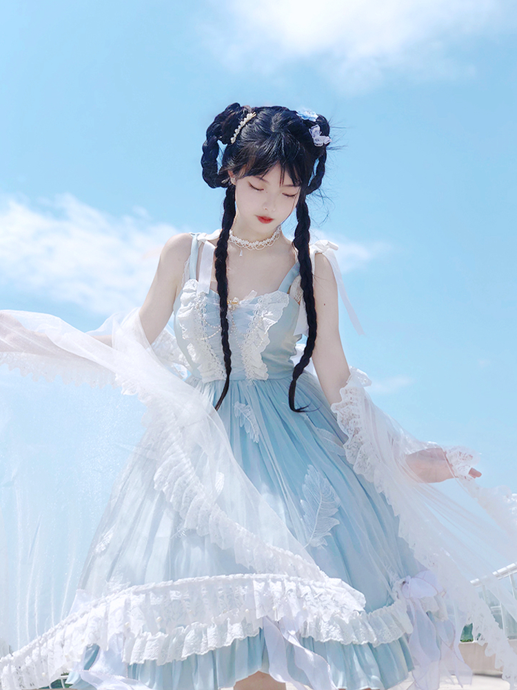 JSK ♥Ready to Ship♥dream feather ♥ Hime Lolita Dress