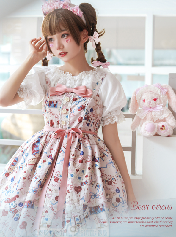 JSK♥Ready to Ship♥Bear Circus♥Sweet Lolita Dress