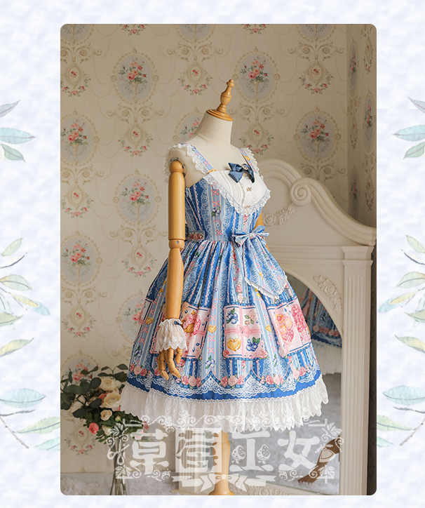 JSK♥Ready to Ship♥Blueberry Princess♥Sweet Lolita Dress